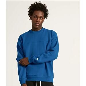 Able Made Kian men sweatshirt blue Size Large Blokecore Organic Normcore Soccer